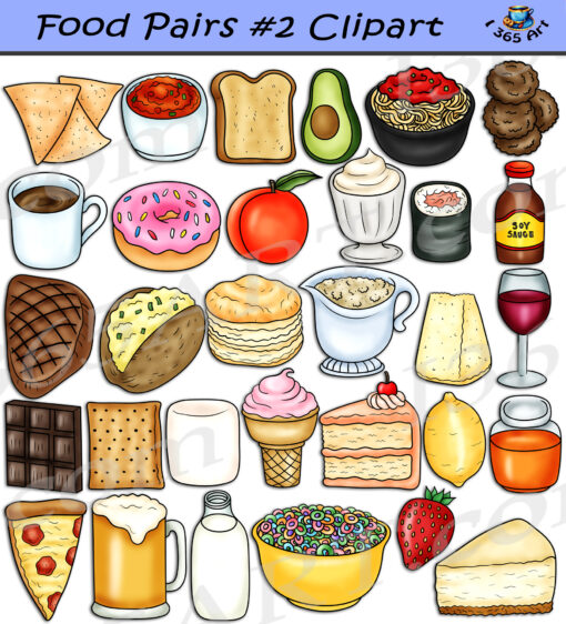 Food Pairs Clipart