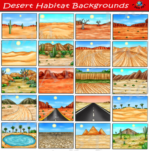Desert Backgrounds Clipart