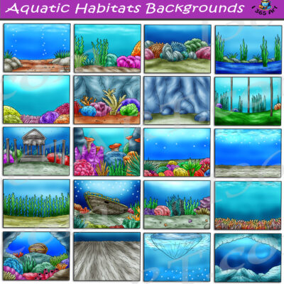 Aquatic Backgrounds Clipart