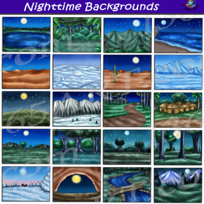 Nighttime Backgrounds Clipart Download