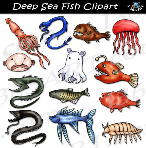 Deep Sea Fish Clipart