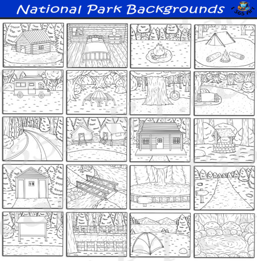 National Park Backgrounds Clipart