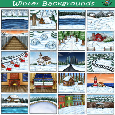 Winter Backgrounds Clipart