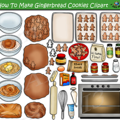 How To Make Ginger Bread Cookies Clipart