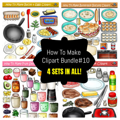 How To Make Foods Clipart Bundle