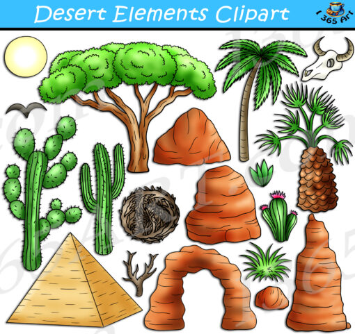 Desert Elements Clipart