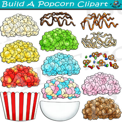 Build A Popcorn Clipart