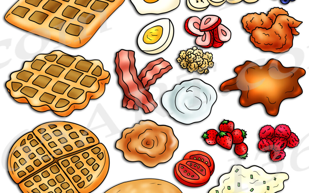 Build A Breakfast Clipart Set Commercial Download
