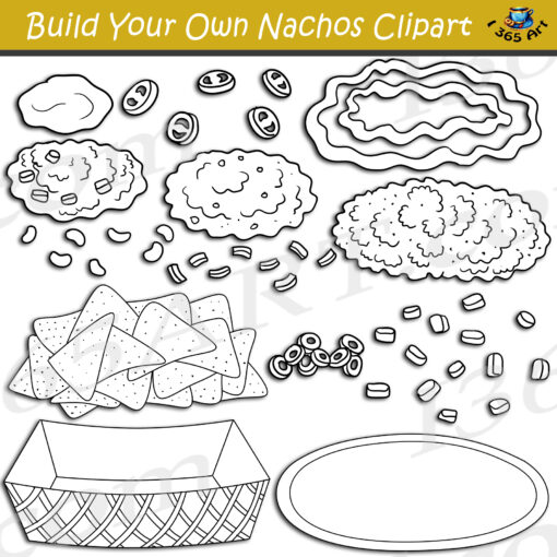 Build Your Own Nachos Clipart