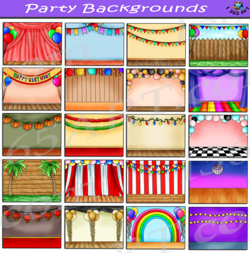 Party Backgrounds Clipart