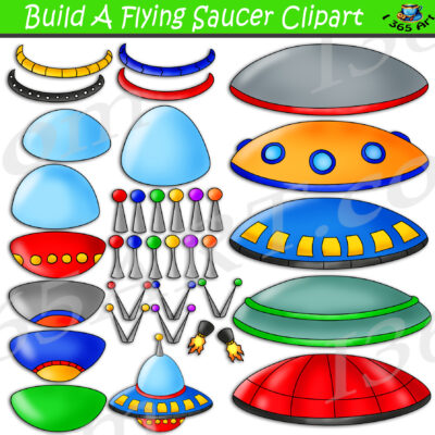 Build A Flying Saucer Clipart