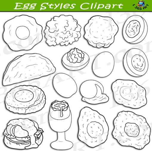 Egg Styles Clipart