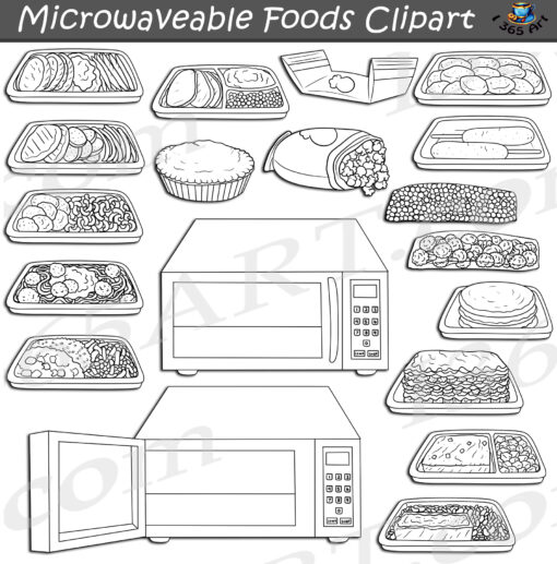 Microwave Foods Clipart