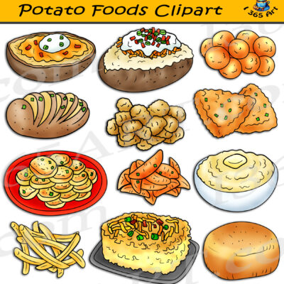 Potato Foods Clipart