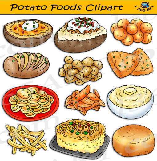 Potato Foods Clipart
