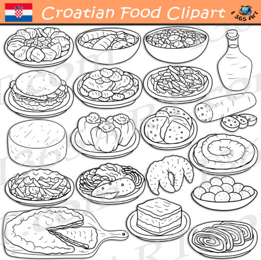 Croatian Food Clipart