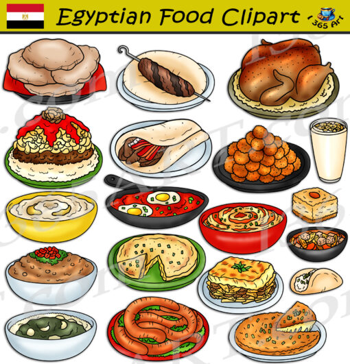 Egyptian Food Clipart