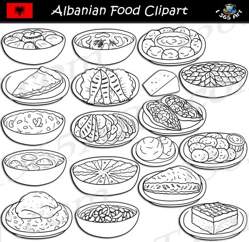 Albanian Food Clipart