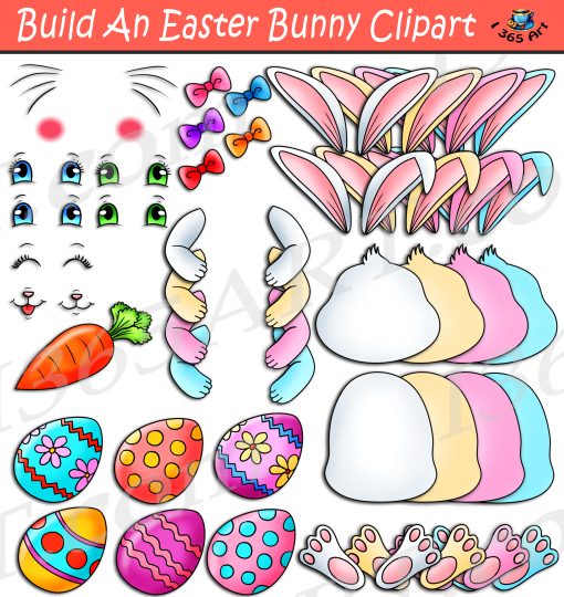 Build A Bunny Rabbit Clipart