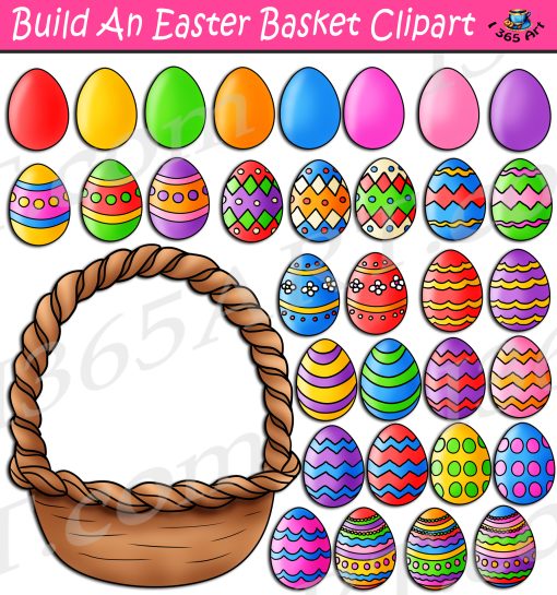 Build An Easter Basket Clipart