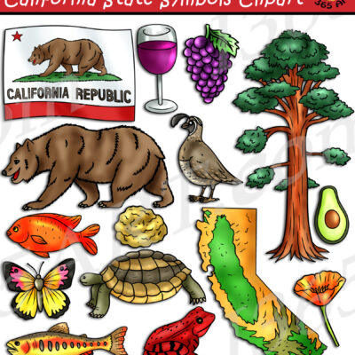 California State Symbols Clipart
