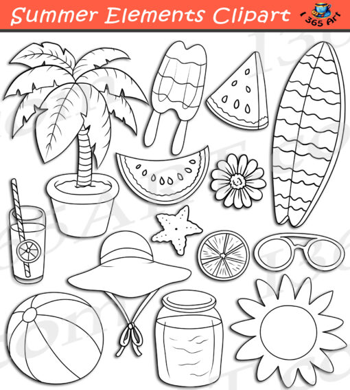 Summer Elements Clipart