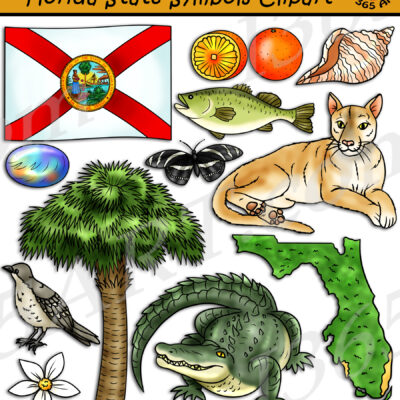 Florida State Symbols Clipart