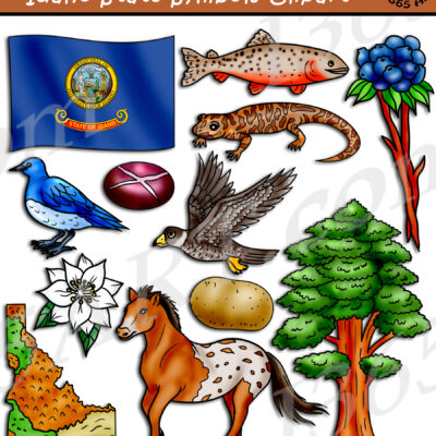 Idaho State Symbols Clipart