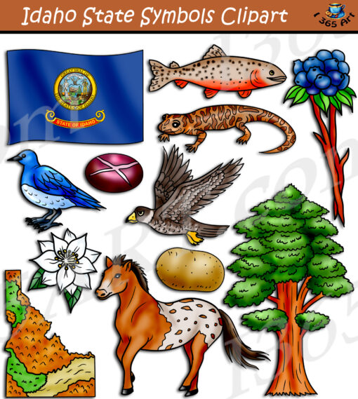 Idaho State Symbols Clipart