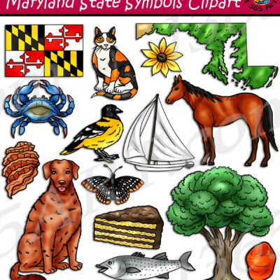 Maryland State Symbols Clipart