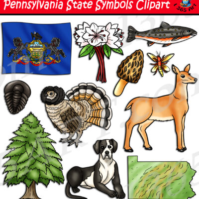 Pennsylvania State Symbols Clipart