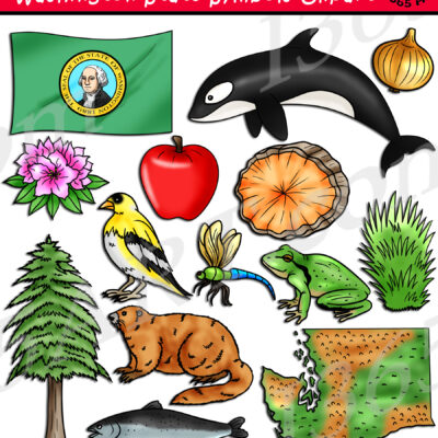 Washington State Symbols Clipart