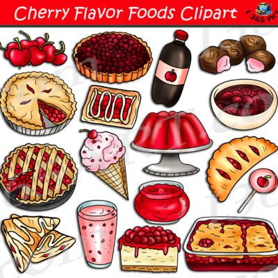 Cherry Flavor Foods Clipart