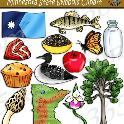 Minnesota State Symbols Clipart