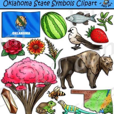 Oklahoma State Symbols Clipart