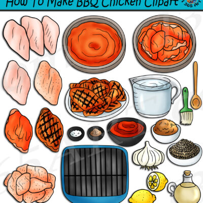 How To Make BBQ Chicken Clipart