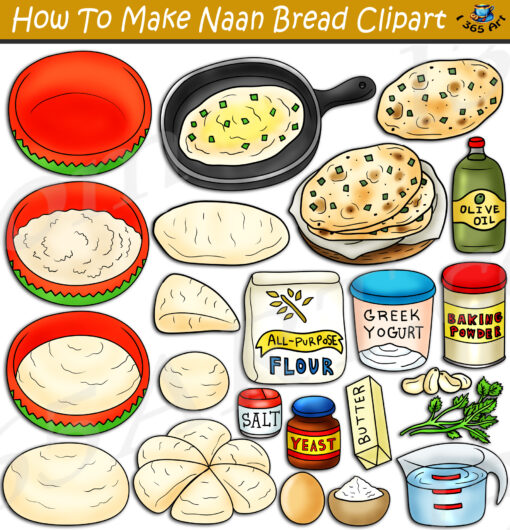 How To Make Naan Bread Clipart