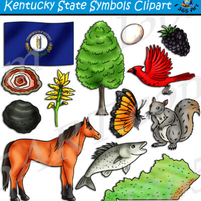 Kentucky State Symbols Clipart