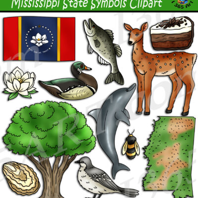 Mississippi State Symbols Clipart