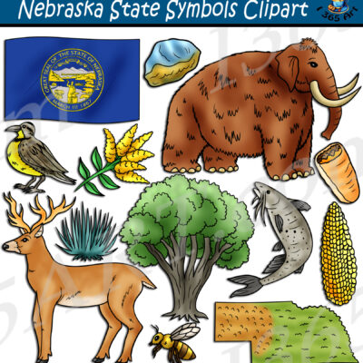 Nebraska State Symbols Clipart