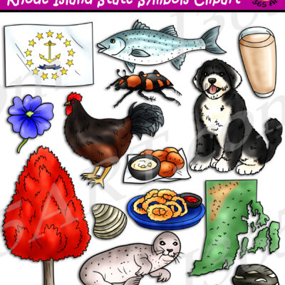 Rhode Island State Symbols Clipart