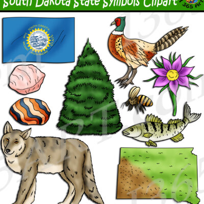 South Dakota State Symbols Clipart Download