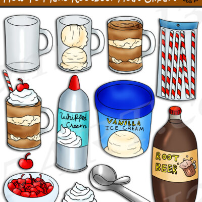 How To Make Root Beer Float Clipart