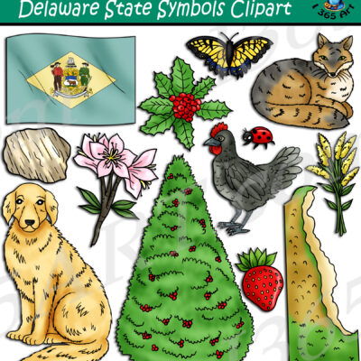 Delaware State Symbols Clipart