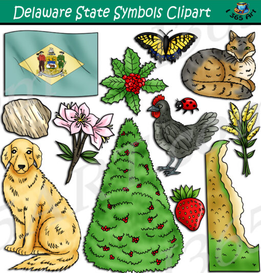 Delaware State Symbols Clipart