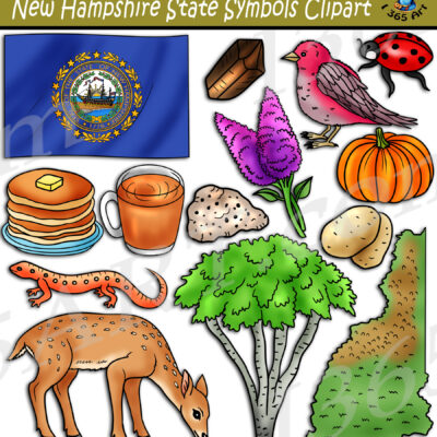 New Hampshire State Symbols Clipart