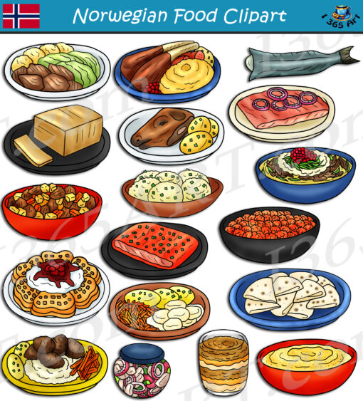 Norwegian Food Clipart