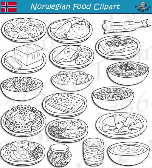 Norwegian Food Clipart