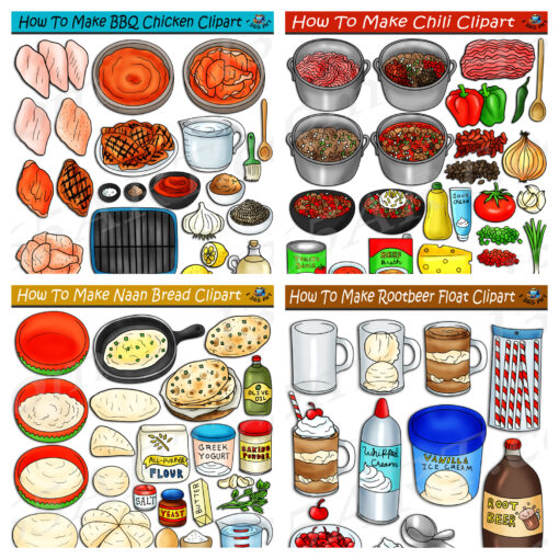 How To Make Foods Clipart Bundle #13