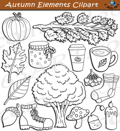 Fall Elements Clipart